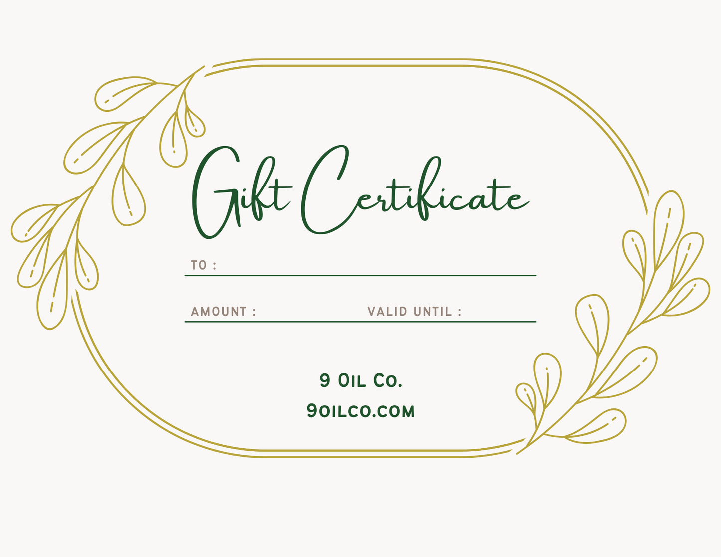 Gift Certificate